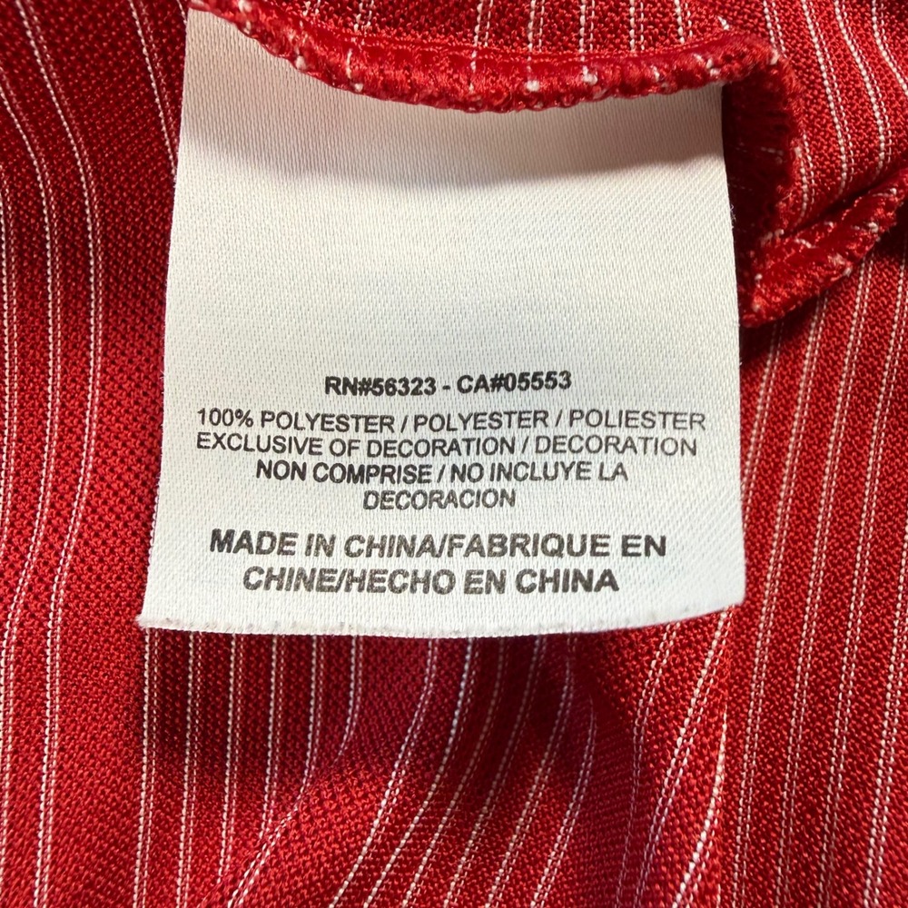 Nike Golf Dri-FIT Polo Shirt Mens XL Red Striped Short Sleeve Summer Dad College - Picture 4 of 11